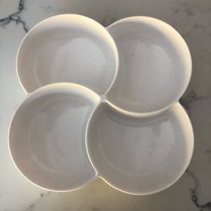 🆕10 Inch Compartment Plastic Appetizer Serving Tray.